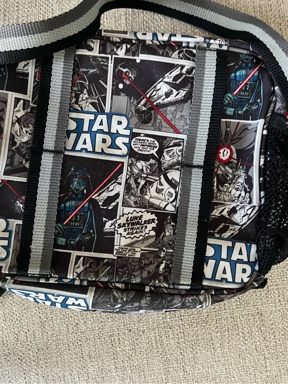 Star Wars Black & Gray Comic Panel Messenger Bag